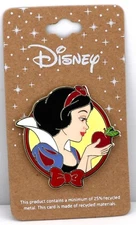 Disney Snow White and the Seven Dwarfs Snow White Apple Enamel Pin NEW