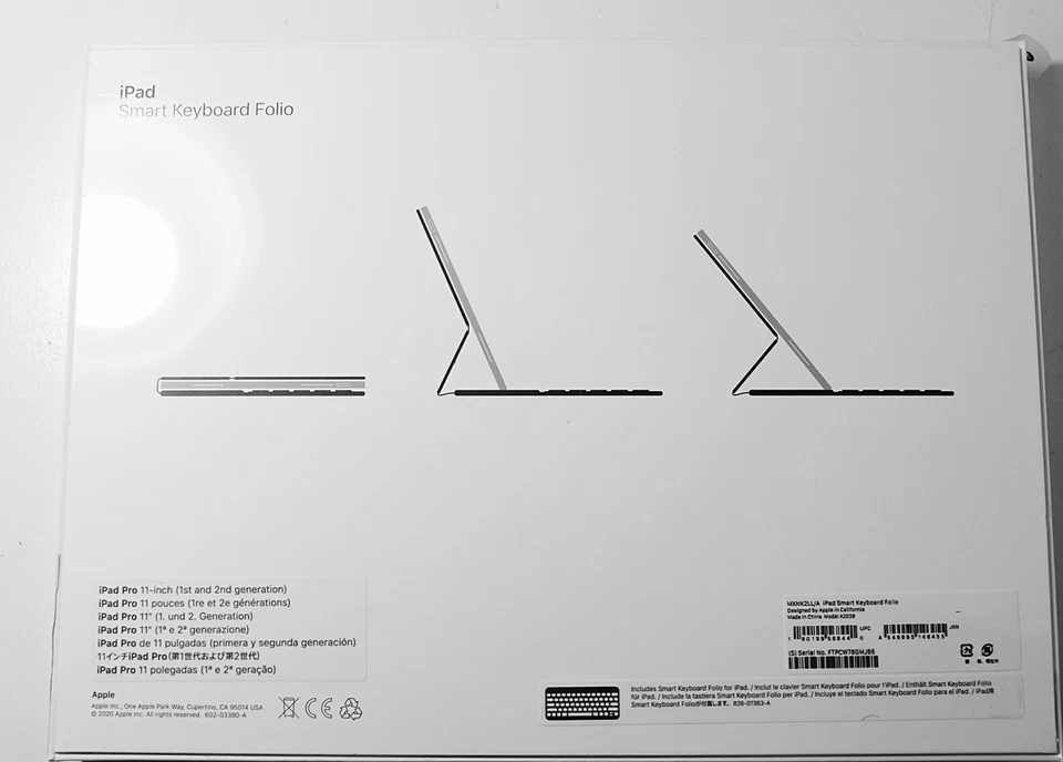 New Genuine Apple Smart Keyboard Folio Apple 11" iPad Pro 2nd Gen/iPad Air 4 MXN - Image 3 of 4