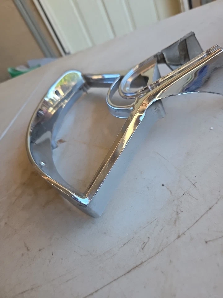 1955-56 Chevrolet 150 210 Bel Air Dash Gauge Cluster OEM Chrome 158937 - Image 3 of 4