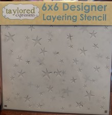Taylored Expressions 6x6 Designer Layering Stencil Stars