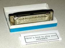 VINTAGE HOHNER BLUESBAND HARMONICA WITH ORIGI...