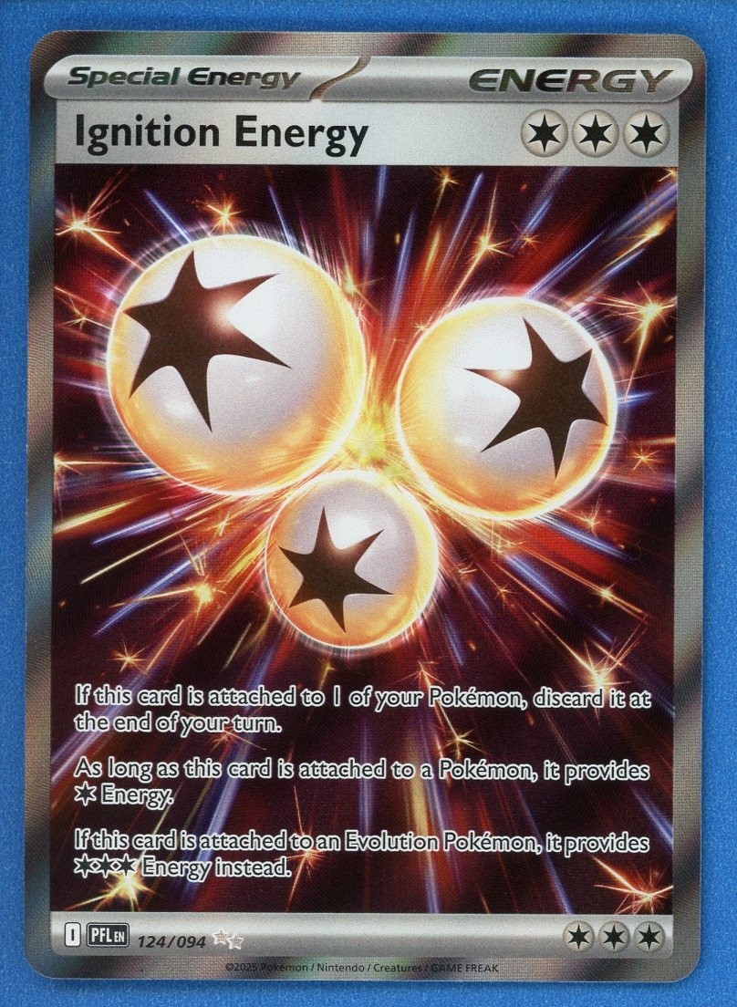 Pokemon Ignition Energy #124/094 Ultra Rare Full Art ME02 Phantasmal Flames 2025