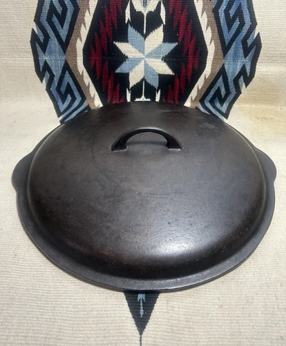 Griswold Cast Iron #12 Smooth Top Skillet LID Large Block Logo 472 - HTF