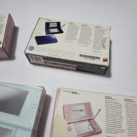Nintendo DS Lite Console Box And Instructions LOT OF 7 BOX ONLY Black Blue Pink
