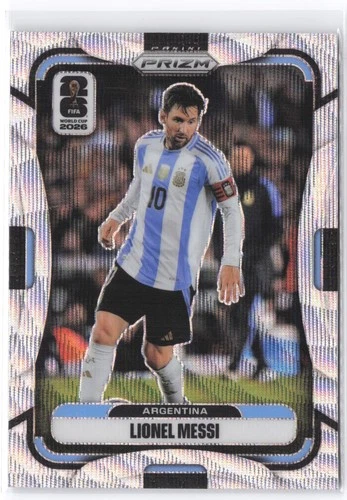2026 Panini Prizm FIFA World Cup #10 Lionel Messi Silver Wave