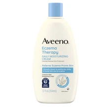 Aveeno Eczema Therapy Daily Moisturizing Body Cream for Sensitive Skin, Soot...