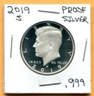 Gem 2019-S Proof Ultra-Cameo Silver (.999) Kennedy Half Dollar - Free Shipping
