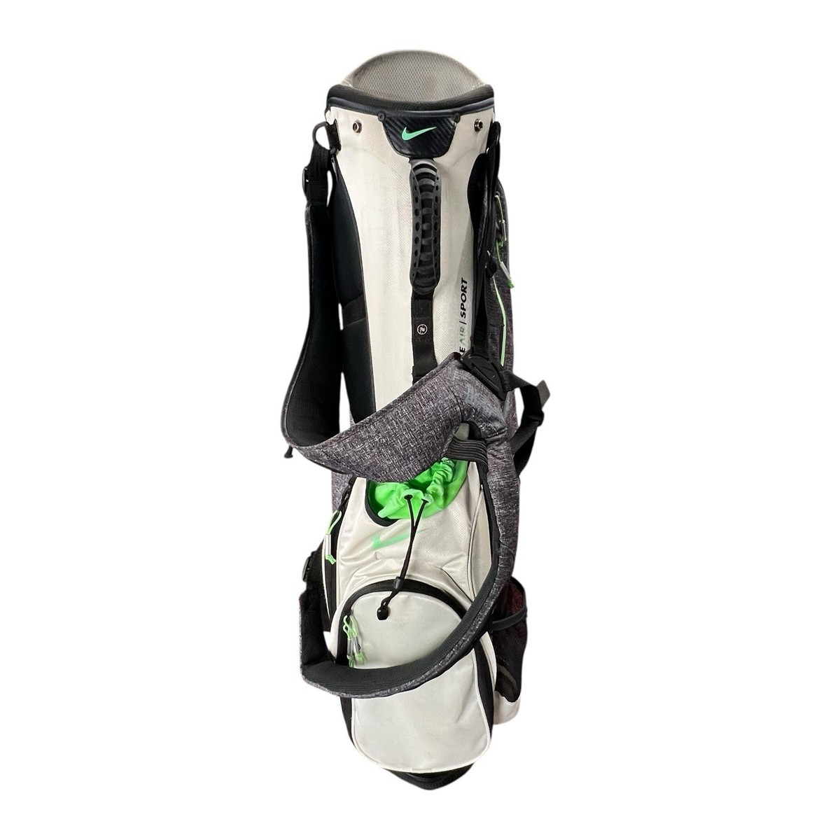 Nike Air Sport Gray Green Golf Stand Bag 8-Way With Equa Flex