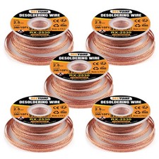 Tresses à Dessouder, Tresse de Dessoudage, Trèsse fil à Souder Wick avec flux
