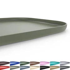 Silicone Pet Feeding Mat with Raised Edge for Food and Water, Dog Bowl Mats, ...