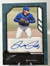 Brett Baty Autograph Card 2021 PANINI CHRONICLES PLAYBOOK NY METS