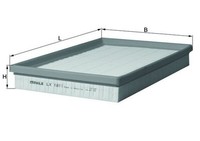 Luftfilter Knecht LX 1811 Filtereinsatz FüR 5Z1 5Z4 XL1 FOX VW 5Z3 6Z1 5Z5 TDI