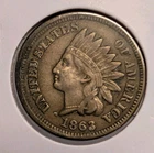 1863-P Philadelphia Indian Head Cent IHC 1C
