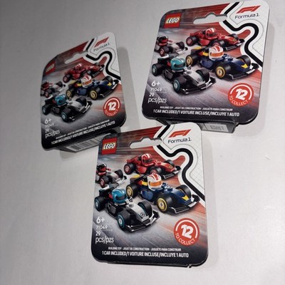 Lego  F1 Race Minifigure Lot Of 3