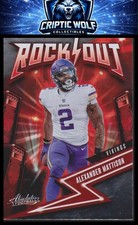 2023 Panini Absolute #17 Alexander Mattison Rock Out Minnesota Vikings