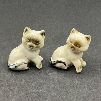 #ad Vintage Kitty Siamese Cat Figurines Set Of 2 $12.00