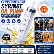 Large Capacity Syringe 100ml / 300ml Options Reusable Plastic Pump