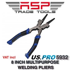 US PRO  Metal Welding Mig Hammer Head Pliers Pincers 8" Tool Grips 5932