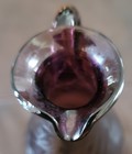 Vintage Hand Blown Purple Amethyst Swirled Glass Pitcher With Handle — photo 4