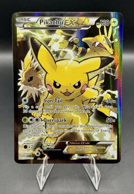 #ad #ad NM LP Pikachu EX EX XY124 XY Black Star Promo Holo 2016 $51.15