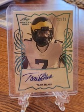 2021 Leaf Trinity Portrait Autographs Platinum Spectrum #TPA-TB1 Tarik Black /50