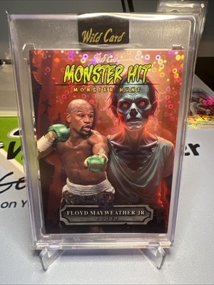 2025 Wildcard Haunted Hits Floyd Mayweather Jr 1/1  Monster Hunt Red Zombie