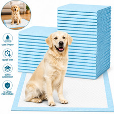 Dog Puppy Pee Pads 22x22 Leak-Proof 5-Layer Super Absorbent Quick-Dry 100 Ct