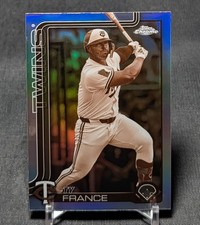 Ty France Sepia Refractor 2025 Topps Chrome Baseball Card #228 Minnesota Twins