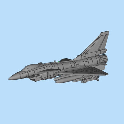 3D Print 1/400/350/200 China J-10A Vigorous Dragon Fighter Unpainted model