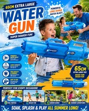 65cm Extra Large Water Gun for Adults & Kids, High Capacity Summer Water Blaster