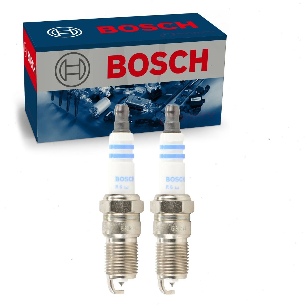 2 pc Bosch 8103 Double Platinum Spark Plugs for 7740 Ignition Wire Secondary es