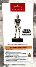 2025 Hallmark Christmas Ornament Grogu Operating IG-12 Mandalorian Star Wars