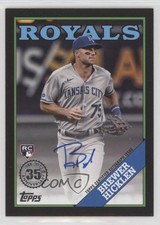 2023 Series 2 1988 Topps Baseball Black /199 Brewer Hicklen #88BA-BH Auto 01wi