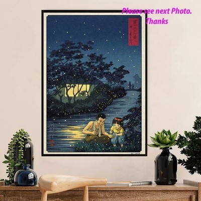 Grave of the Fireflies Poster, Anime Movie Classic Film Wall Decor