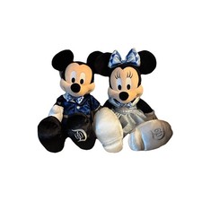 Mickey  Minnie Mouse 60th Anniversary Plush Disneyland Diamond Celebration 19"