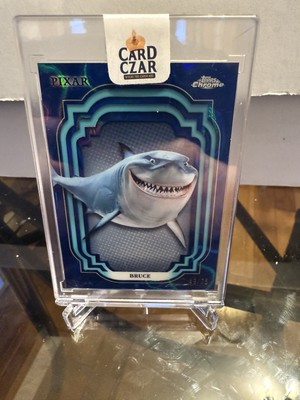 2024 TOPPS CHROME DISNEY BRUCE DARK AND LIGHT BLUE REFRACTOR /75  FINDING NEMO