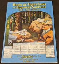 Catálogo de suministros Taylor Trappers 1932-1932 caza armas trampas Remington