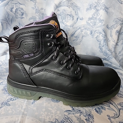 Steel Toe Brahma Botas Negras Brahma Men's Mass Soft Toe Work