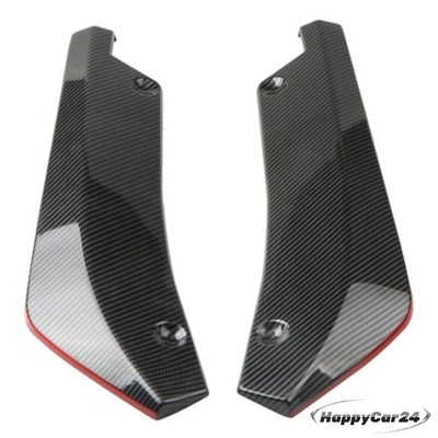 ABS Rear Bumper Lip Splitter Diffuser Body Winglets Side Skirt Extension For Car