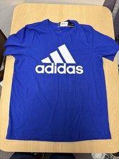 Brand New Men's Adidas T-shirt Royal Blue Size L