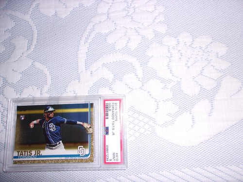2019 TOPPS SERIES #410 FERNANDO TATIS JR GOLD #0858/2019 PSA 9 MINT 49841234 San
