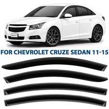 Side Window Deflectors Rain Guards for 2011-2015 Chevrolet (Chevy) Cruze Sedan