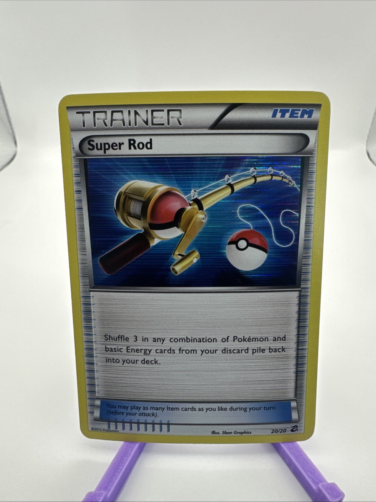 Pokemon TCG Super Rod 20/20 BW Dragon Vault Holo Foil Trainer LP