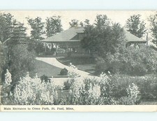 Divided-Back ENTRANCE & PARK SCENE St. Saint Paul Minnesota MN : 60k cards r8180