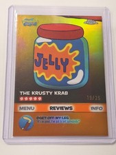 2025 Topps Chrome SpongeBob Kelp Reviews Krusty Krab Jellyfish Jelly Orang 19/25