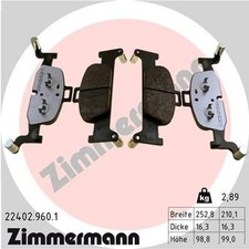 ZIMMERMANN BREMSBELÄGE AUDI A4 8W5 8WD 8W2 8WC A5 F5A F5F A6 A7 Q5 FYB FYG