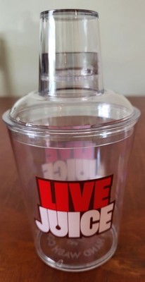 Live Nation 16 Ounce Mix Drink Live Juice Shaker  With The Shot Glass NEW