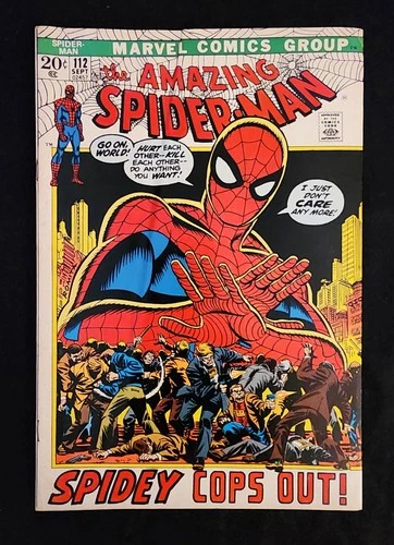 AMAZING SPIDER-MAN 112 - Marvel 1972  Peter Parker Origin