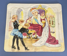 Platt & Munk Vintage Puzzle Cardboard Old King Cole Nursery Rhyme Made in USA