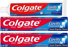 Cavity Protection Toothpaste with Fluoride - 2.5 Ounce + 60% Free - 2 Pack